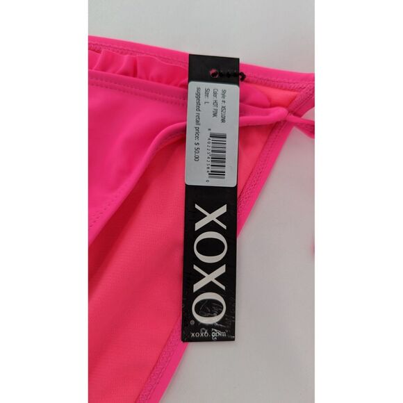 Pink Bikini Bottom Side Tie XOXO Swimear - Picture 5 of 8